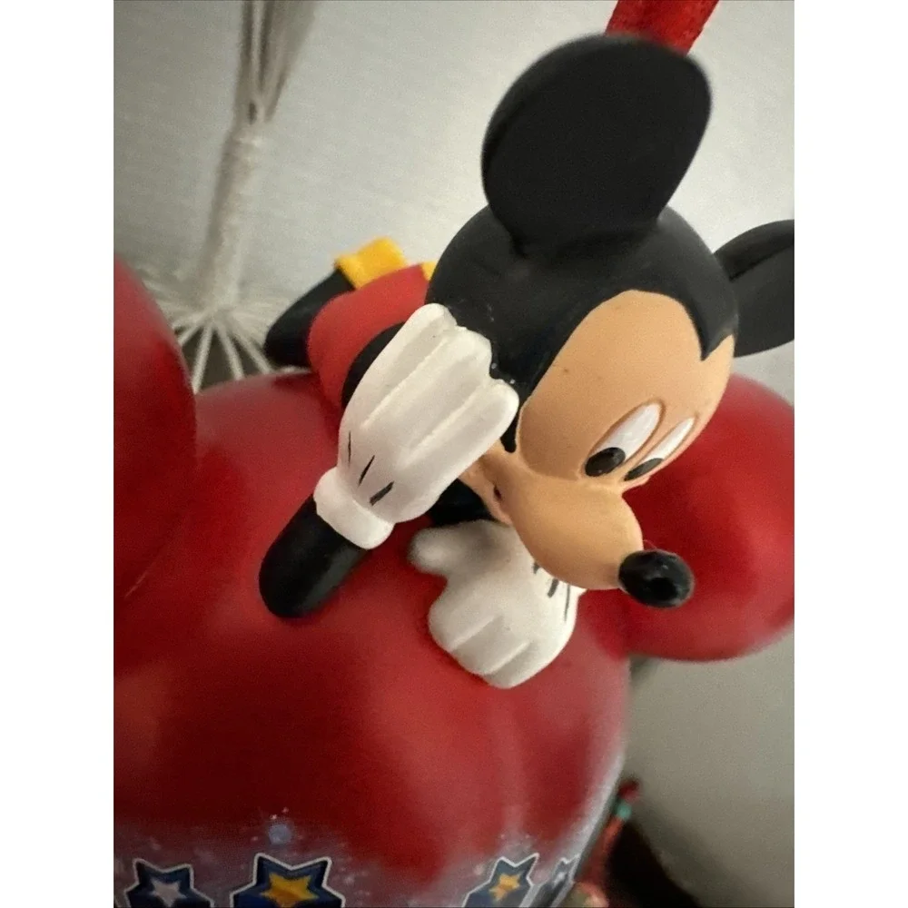 Walt Disney World 2012 Mickey Mouse Christmas Ornament Red Iconic Ears HTF